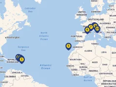 Mapa plavby